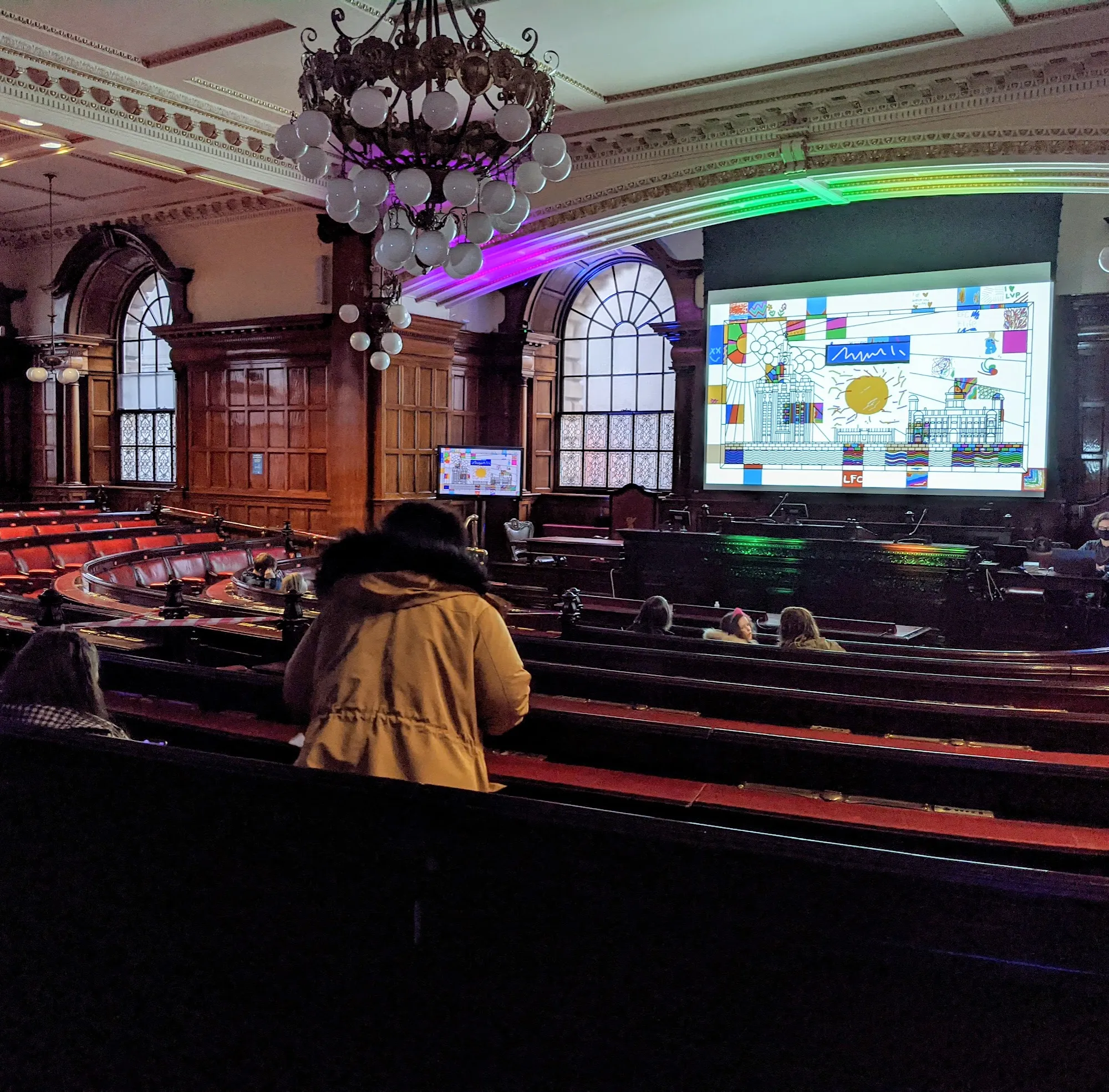 Paint the sky at liverpool town hall